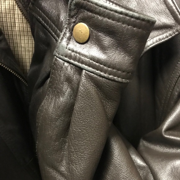 Chaps Men’s leather jacket XL - Picture 2 of 4